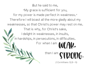 2 Corinthians weak strong